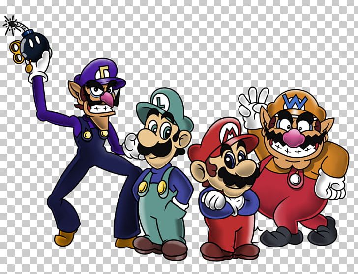 Super Mario Bros. Mario & Wario Luigi PNG, Clipart, Art, Bros, Cartoon, Deviantart, Fiction Free PNG Download