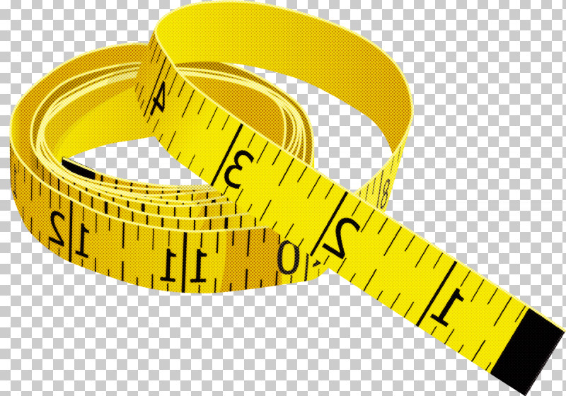 Tape Measure PNG, Clipart, Measuring Instrument, Tape Measure, Tool, Wristband, Yellow Free PNG Download