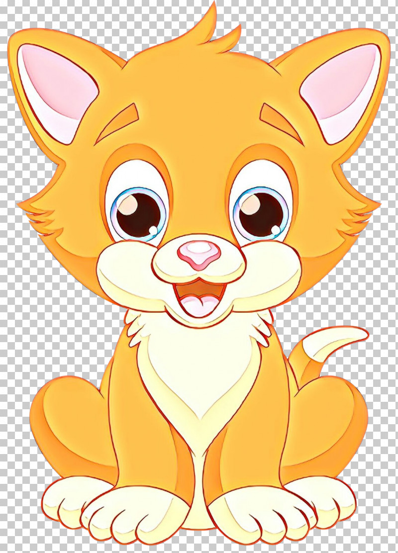 Cartoon Whiskers Yellow Snout Tail PNG, Clipart, Cartoon, Fox, Snout, Tail, Whiskers Free PNG Download