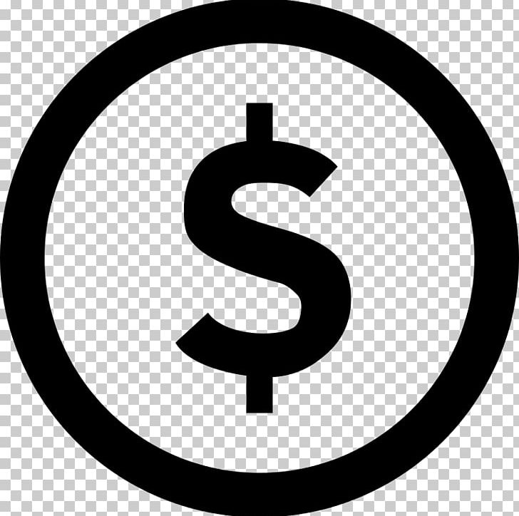 Dollar Sign United States Dollar Currency Symbol PNG, Clipart, Area, Black And White, Brand, Cent, Circle Free PNG Download