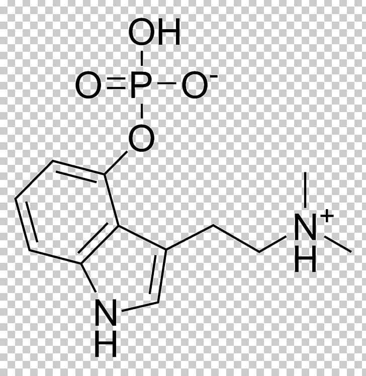 Psilocybin Mushroom Psilocybe Psilocin Chemical Structure PNG, Clipart, Angle, Black, Black And White, Brand, Chemistry Free PNG Download