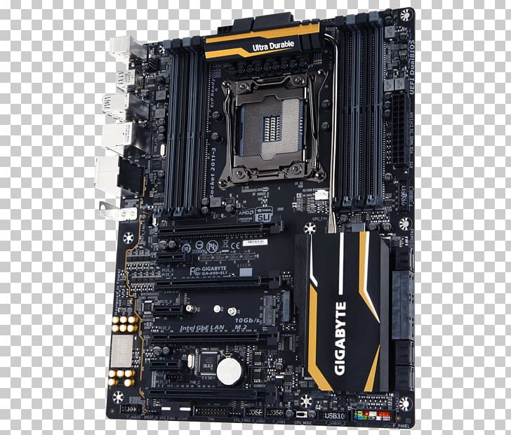 Motherboard Scalable Link Interface LGA 2011 Intel X99 Gigabyte Technology PNG, Clipart, Atx, Central Processing Unit, Computer, Computer Accessory, Computer Case Free PNG Download
