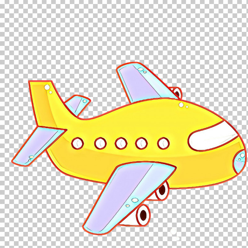 Airplane Cartoon Yellow Aircraft Vehicle PNG, Clipart, Aircraft, Airplane, Air Travel, Cartoon, Line Free PNG Download