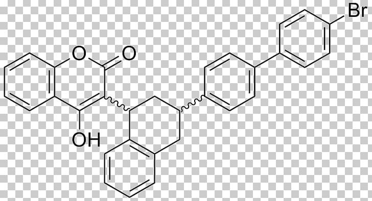 Brodifacoum Rodenticide 4-Hydroxycoumarins Bromadiolone Anticoagulant PNG, Clipart, Angle, Anticoagulant, Area, Black And White, Brodifacoum Free PNG Download