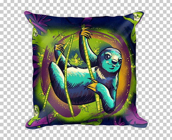 Throw Pillows Cushion Sloth Drawstring Organism PNG, Clipart, Accessories, Bag, Cushion, Drawstring, Electro Party Free PNG Download