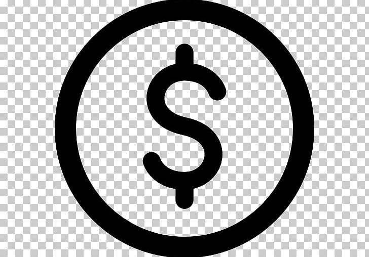 Dollar Sign United States Dollar Computer Icons PNG, Clipart, Area, Black And White, Brand, Circle, Coin Free PNG Download