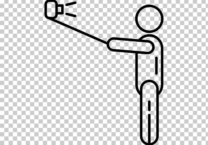 Selfie Stick Computer Icons Photography PNG, Clipart, Angle, Area, Black And White, Computer Icons, Download Free PNG Download