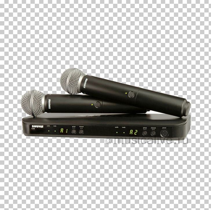 Wireless Microphone Shure SM58 Shure Blx288pg58 Wireless Vocal Combo With Pg58 Handheld Microphones PNG, Clipart, Audio, Audio Equipment, Combo, Electronics, Handheld Free PNG Download