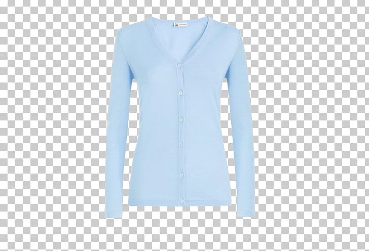 Cardigan Long-sleeved T-shirt Long-sleeved T-shirt Neck PNG, Clipart, Azure, Blue, Cardigan, Cashmere, Clothing Free PNG Download