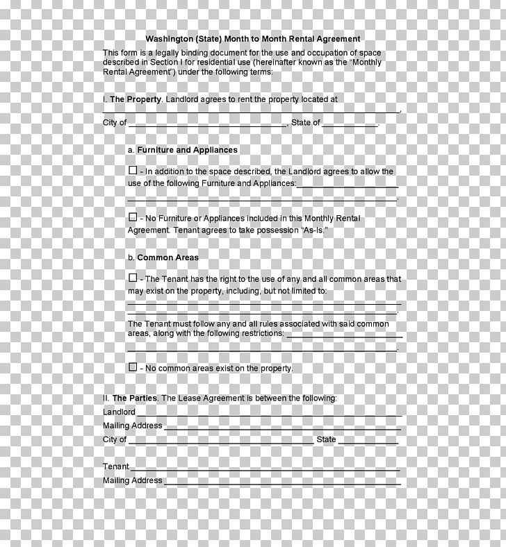 Rental Agreement Lease Contract Renting Form PNG, Clipart, Angle, Area, Commercial Property, Contract, Deposit Free PNG Download