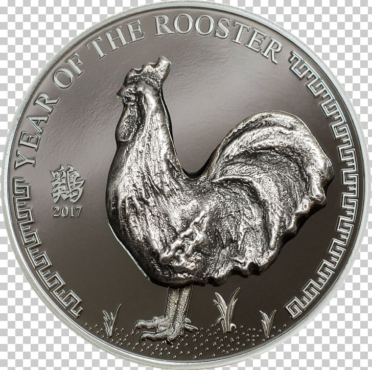 Rooster Silver Coin Silver Coin Mongolia PNG, Clipart, 500 Yen Coin, Bird, Chicken, Chinese Zodiac, Coin Free PNG Download