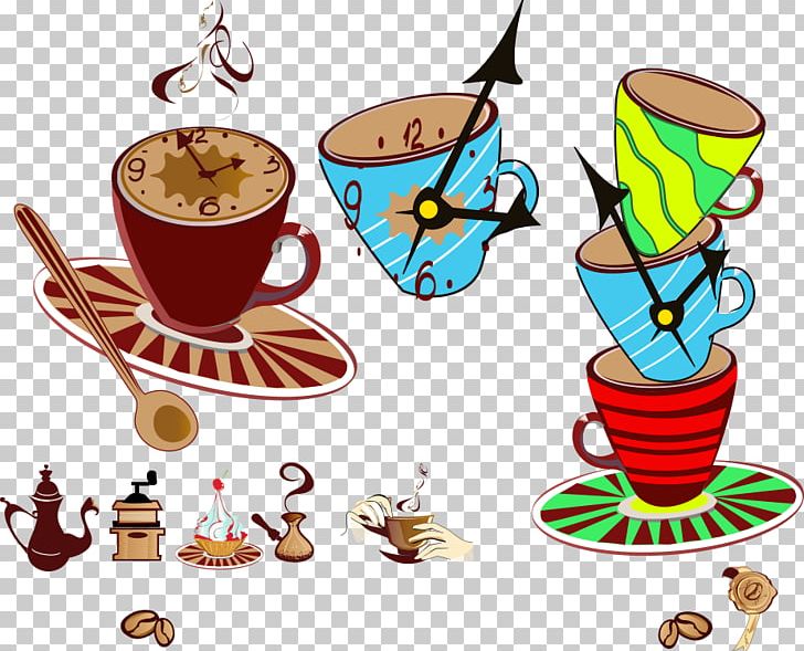 Turkish Coffee Cafe Coffee Cup PNG, Clipart, Clock, Coffee, Coffee Bean, Coffee M, Coffeemaker Free PNG Download