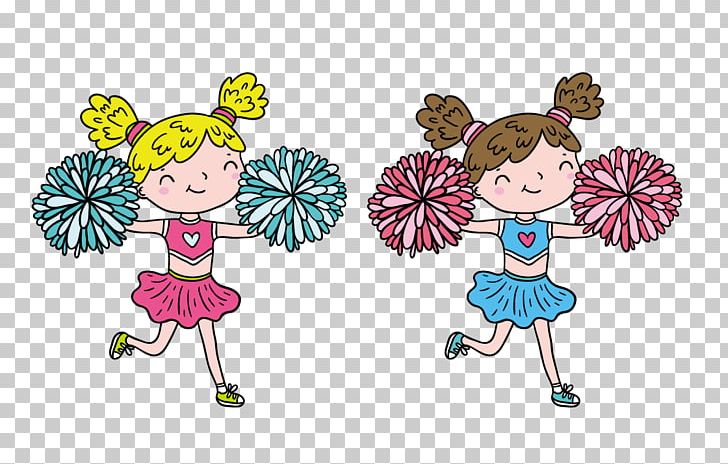 Cartoon Cheerleader Illustration PNG, Clipart, Athletic Meets, Cheerleaders, Child, Cute, Cute Animals Free PNG Download