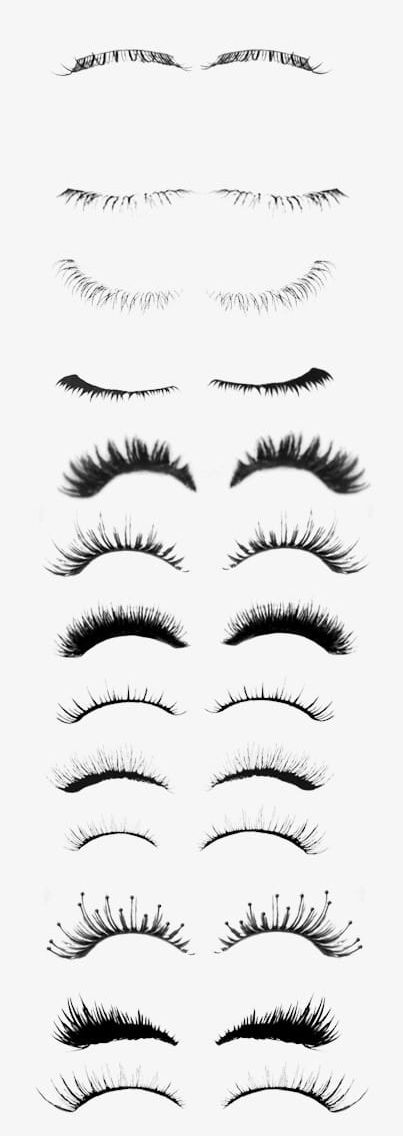 Eyelash Collection PNG, Clipart, Black, Character, Collection Clipart, Eyelash, Eyelash Clipart Free PNG Download