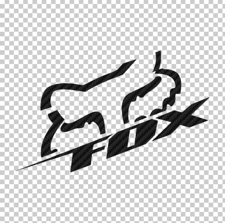 Fox Racing Decal Logo T-shirt Clothing PNG, Clipart, Angle, Black, Black And White, Brand, Carbone Free PNG Download