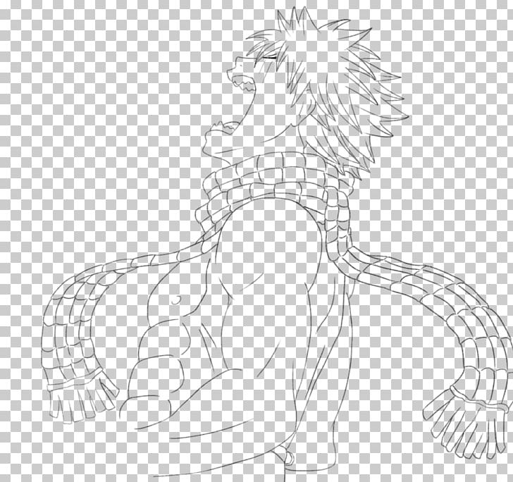 Natsu Dragneel Fairy Tail Drawing Line Art Sketch PNG, Clipart, Anime, Arm, Art, Artwork, Black And White Free PNG Download