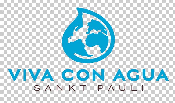 Logo Viva Con Agua De Sankt Pauli Water St. Pauli Brand PNG, Clipart, Area, Blue, Brand, Graphic Design, Line Free PNG Download