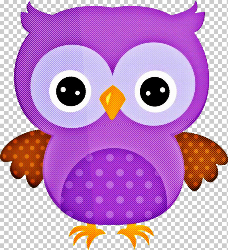 Owl Purple Cartoon Bird Of Prey Violet PNG, Clipart, Bird, Bird Of Prey, Cartoon, Owl, Pink Free PNG Download