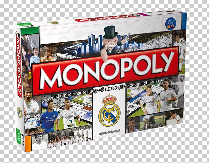 Hasbro Monopoly Real Madrid C.F. Monopoly Junior Spain PNG, Clipart, Advertising, Board Game, Display Advertising, Game, Games Free PNG Download