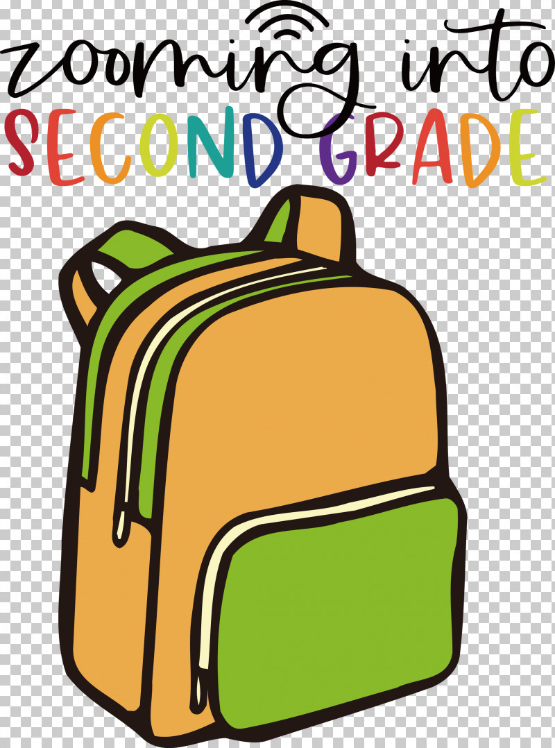 Back To School Second Grade PNG, Clipart, Backpack, Back To School, Geometry, Line, Mathematics Free PNG Download