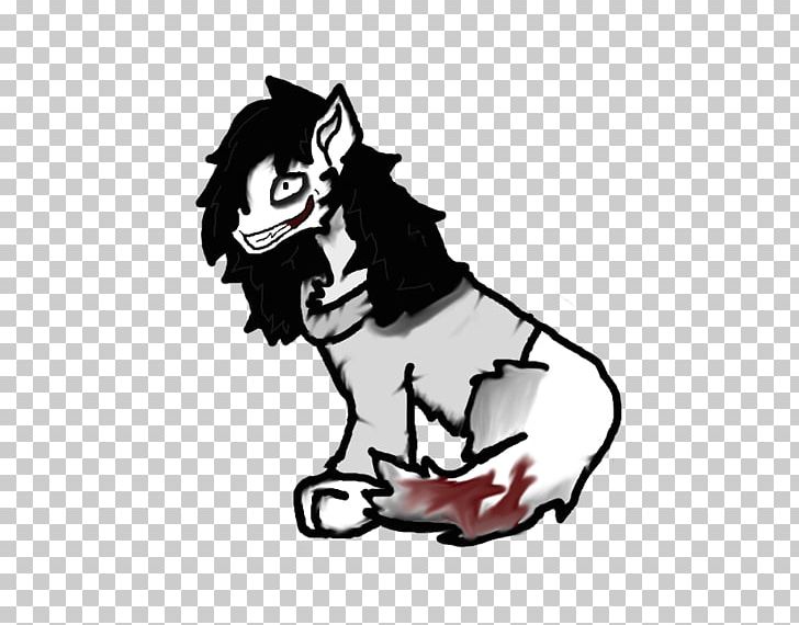 Cat Dog Jeff The Killer Drawing PNG, Clipart, Animals, Art, Black, Black And White, Blog Free PNG Download