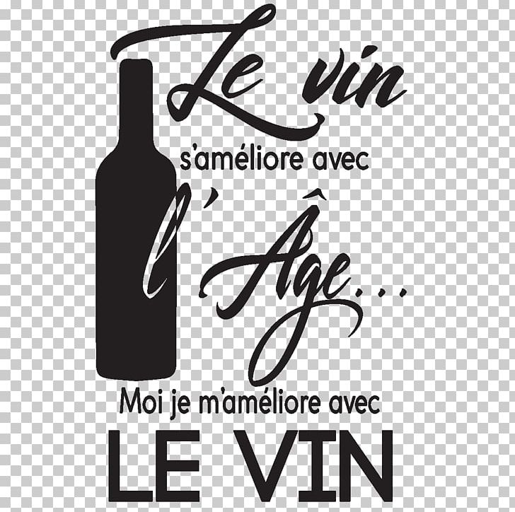 Wine Sticker Bottle Cuisine Quotation PNG, Clipart, Black, Black And White, Bottle, Brand, Calligraphy Free PNG Download