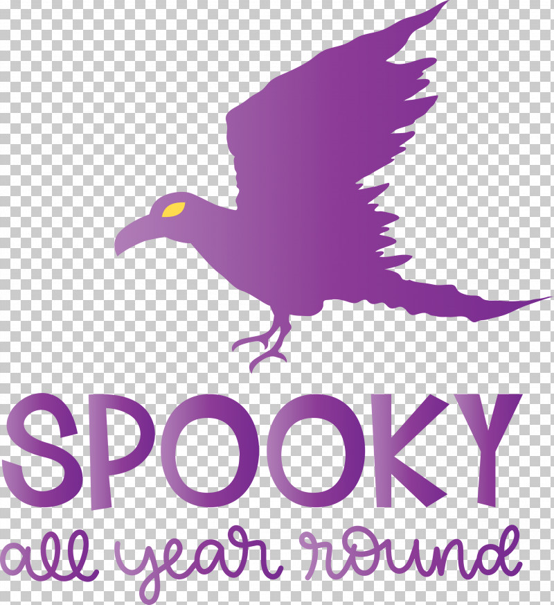 Spooky Halloween PNG, Clipart, Beak, Biology, Birds, Halloween, Logo Free PNG Download