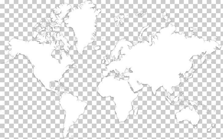 World Map White Line Art Sketch Png Clipart Area Artwork Black Black And White Drawing Free