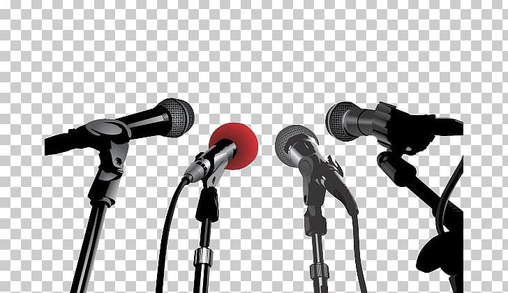Microphone News Conference Stock Photography Illustration PNG, Clipart, Audio Equipment, Audio Studio Microphone, Camera Accessory, Cartoon Microphone, Convention Free PNG Download
