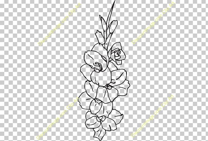 Flower Drawing Gladiolus PNG, Clipart, Angle, Area, Arm, Artwork, Black And White Free PNG Download
