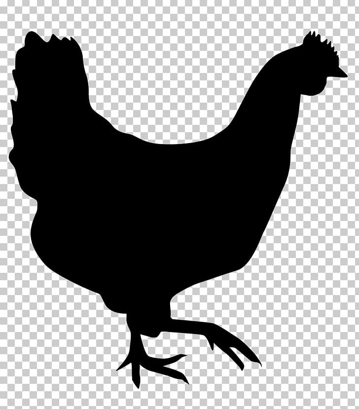 Rooster Chicken Silhouette Drawing PNG, Clipart, Animals, Beak, Bird, Black And White, Chicken Free PNG Download