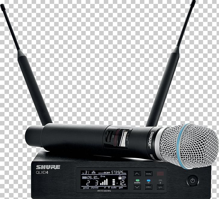 Shure SM58 Wireless Microphone Shure Beta 58A PNG, Clipart, Audio, Audio Equipment, Digital Audio, Electronic Device, Electronics Free PNG Download