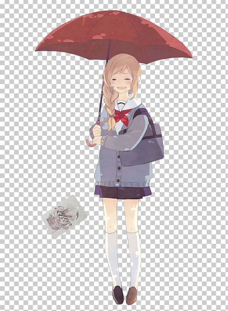 Anime cat girl holding a umbrella by Animeart790 on DeviantArt