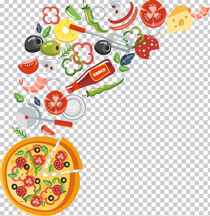 Pizza Margherita Italian Cuisine Fettuccine Alfredo Fast Food PNG, Clipart, Cartoon Pizza, Chef, Circle, Clip Art, Cooking Free PNG Download