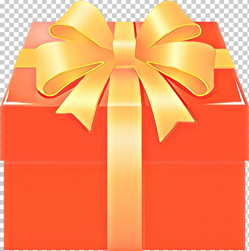 Orange PNG, Clipart, Gift Wrapping, Material Property, Orange, Present, Ribbon Free PNG Download