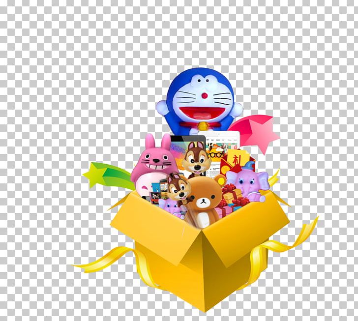 Cartoon Doraemon Gift PNG, Clipart, Art, Balloon Cartoon, Bear, Black And White, Box Free PNG Download