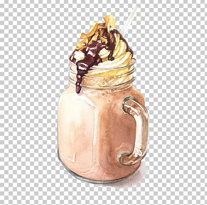 Iced Coffee Watercolor Painting Drawing Illustration PNG, Clipart, Broken Glass, Coffee, Coffee Cake, Coffee Time, Cream Free PNG Download