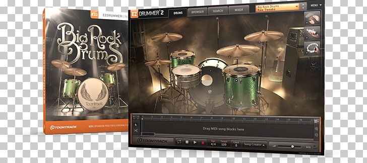 Toontrack Big Rock Drums EZX Toontrack EZdrummer 2 Superior Drummer PNG, Clipart,  Free PNG Download