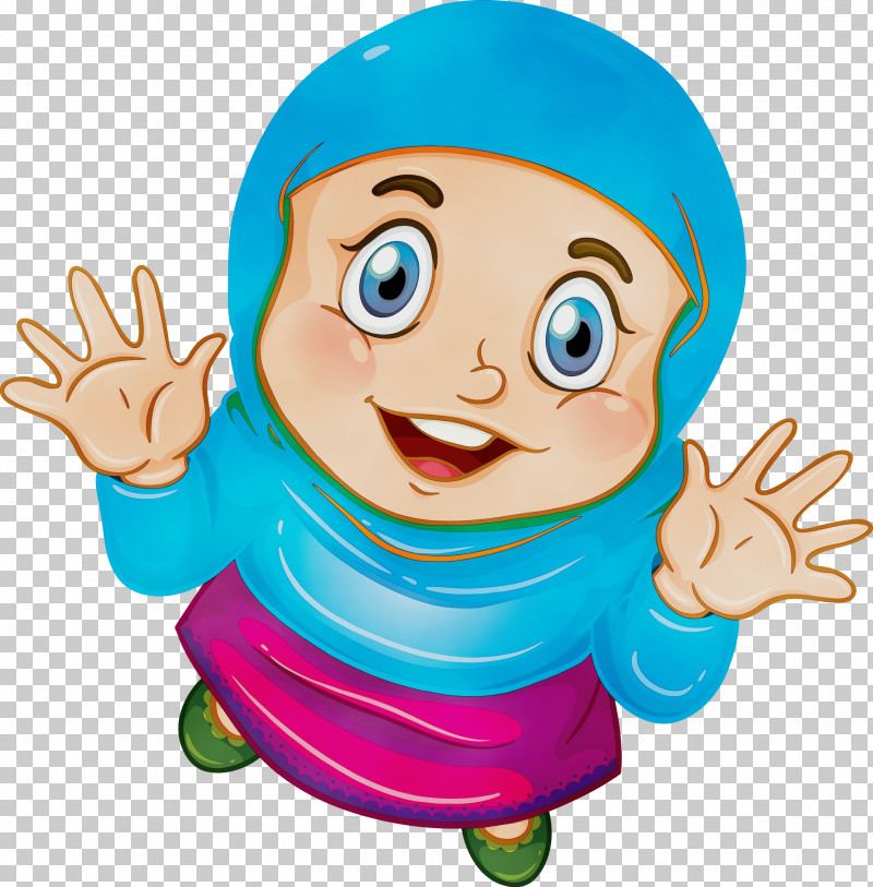 Cartoon Gesture Child Happy PNG, Clipart, Cartoon, Child, Gesture, Happy, Muslim People Free PNG Download