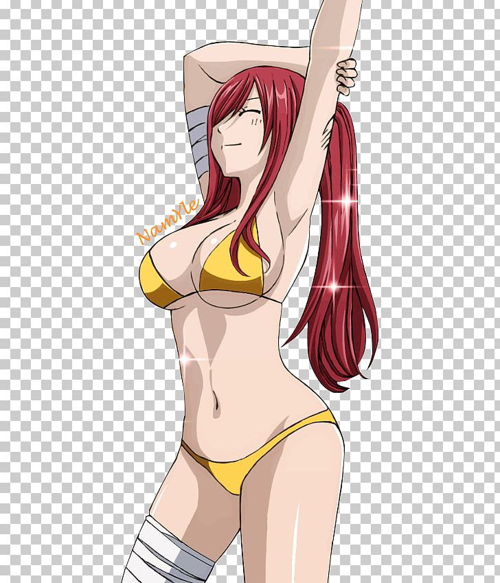 Erza Scarlet Natsu Dragneel Fairy Tail Juvia Lockser Manga PNG, Clipart, Active Undergarment, Arm, Art, Black Hair, Bras Free PNG Download