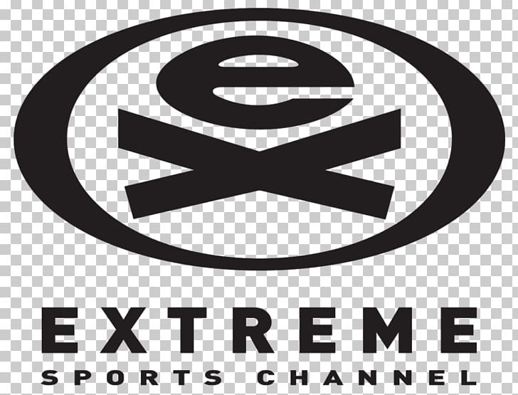 Logo Extreme Sports Channel Television Channel PNG, Clipart, Area, Black And White, Brand, Channel Logo, Circle Free PNG Download