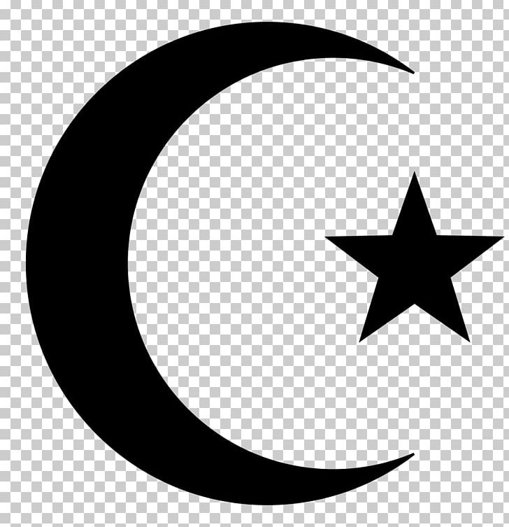 Star And Crescent Symbols Of Islam Star Polygons In Art And Culture PNG, Clipart, Black And White, Circle, Clip Art, Computer Icons, Crescent Free PNG Download