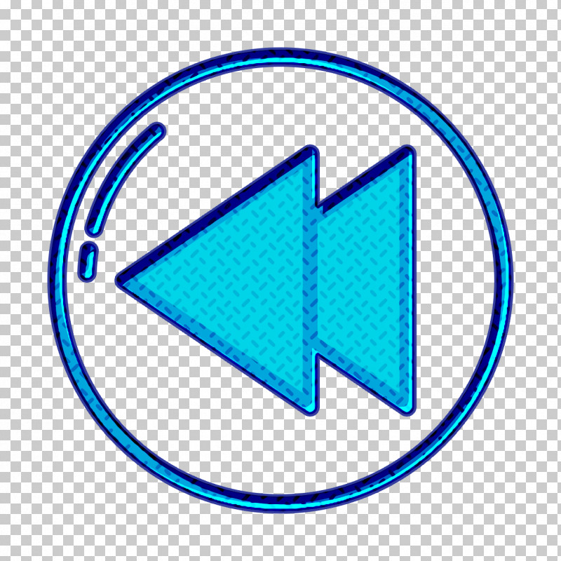 Double Arrows Icon Backward Icon UI Icon PNG, Clipart, Aqua, Azure, Backward Icon, Blue, Circle Free PNG Download