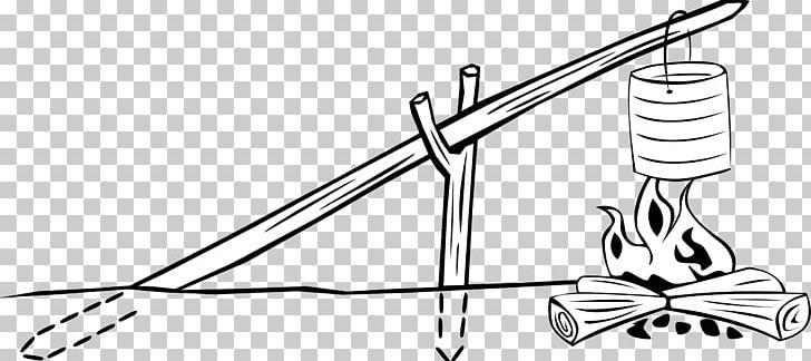 Crane Camping Scouting Campfire PNG, Clipart, Angle, Auto Part, Black And White, Bushcraft, Campfire Free PNG Download