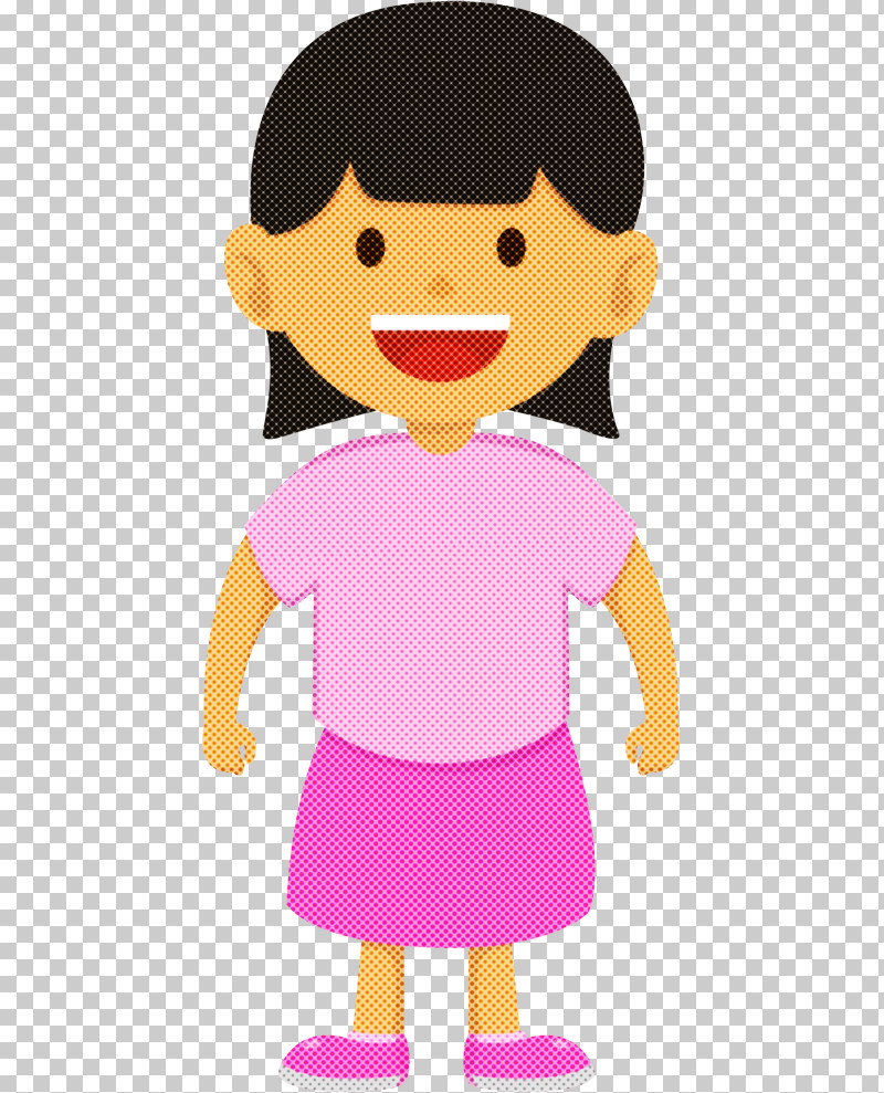 Cartoon Pink Child Smile Style PNG, Clipart, Cartoon, Child, Pink, Smile, Style Free PNG Download