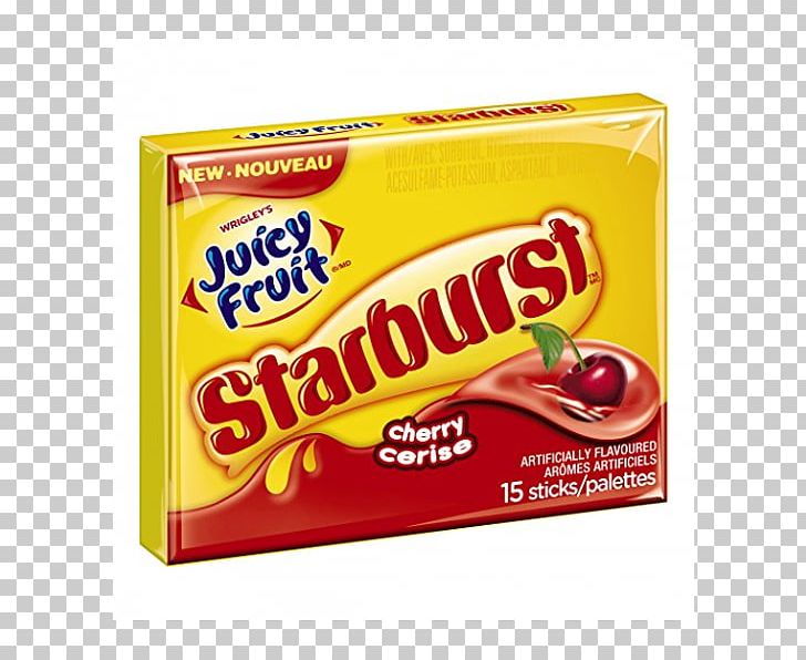 Chewing Gum Juicy Fruit Starburst Wrigley Company Bubble Gum PNG, Clipart, Bubble Gum, Candy, Cherry, Chewing Gum, Confectionery Free PNG Download
