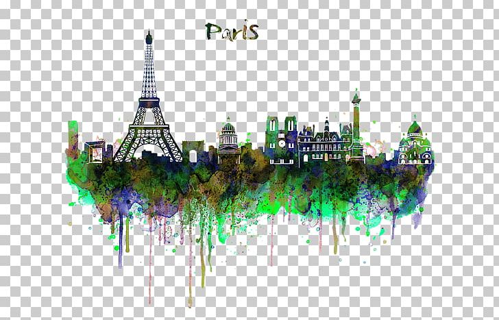 Skyline Watercolor Painting Art Drawing PNG, Clipart, Architecture, Art, Artist, City, Cityscape Free PNG Download