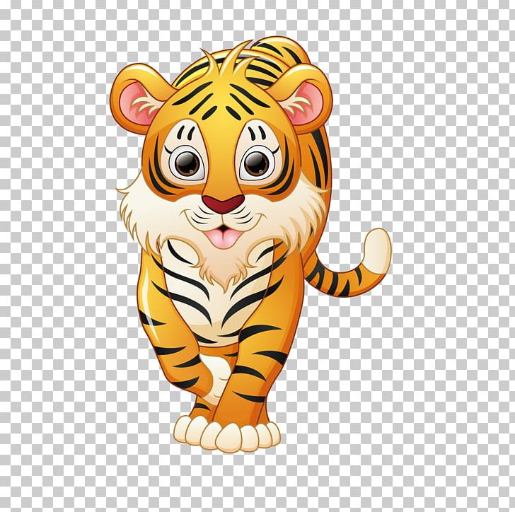 Tiger Cartoon Illustration PNG, Clipart, Animal, Animals, Big Cats, Carnivoran, Cat Like Mammal Free PNG Download