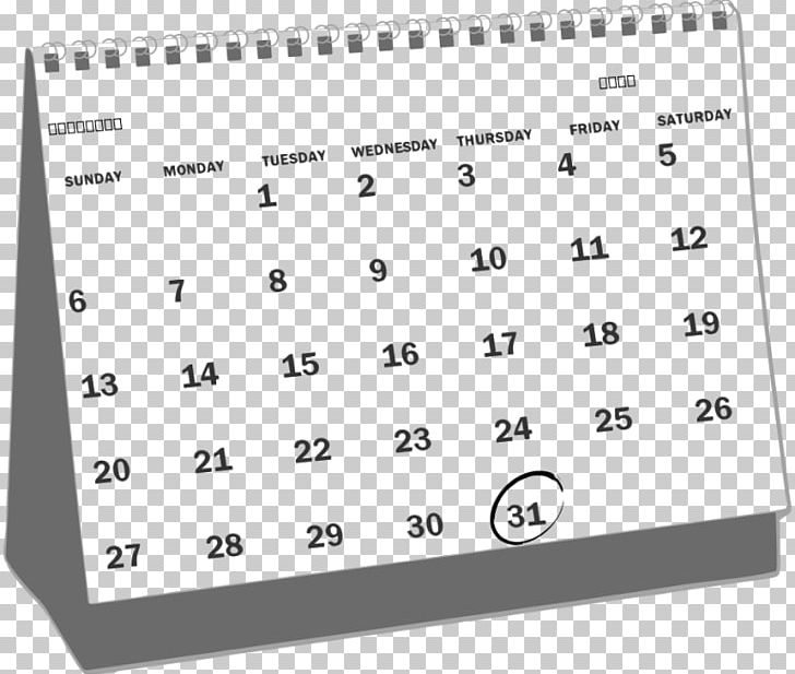 Calendar Black And White PNG, Clipart, Angle, Area, Black, Black And White, Blog Free PNG Download