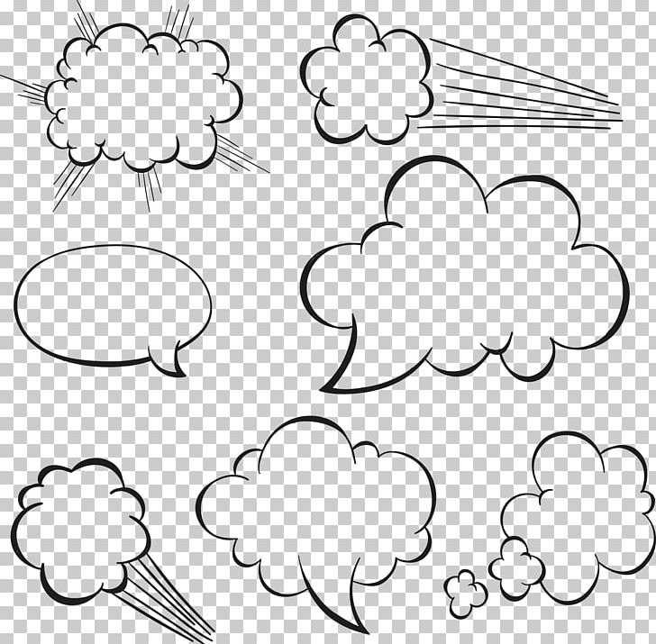Cloud Drawing Speech Balloon PNG, Clipart, Angle, Background Effects, Black And White, Body Jewelry, Cartoon Free PNG Download
